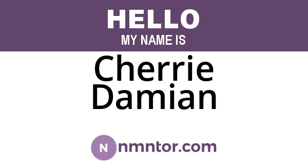 Cherrie Damian