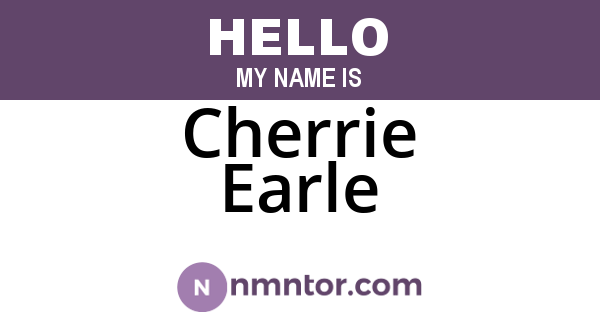 Cherrie Earle
