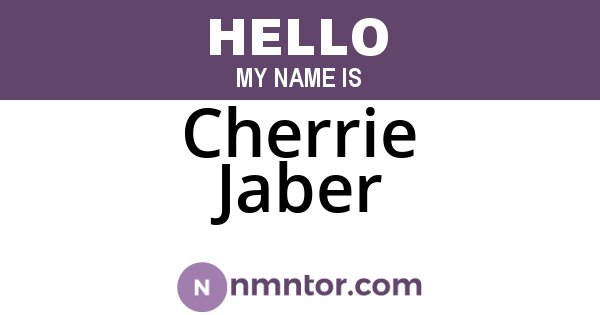 Cherrie Jaber