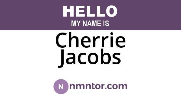 Cherrie Jacobs