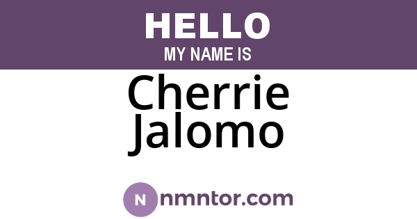 Cherrie Jalomo