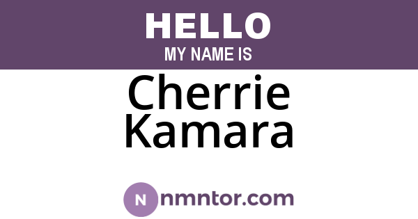 Cherrie Kamara