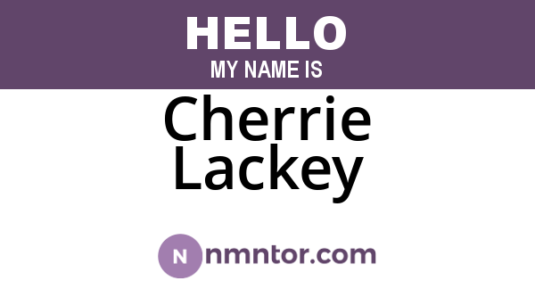 Cherrie Lackey