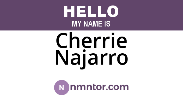 Cherrie Najarro