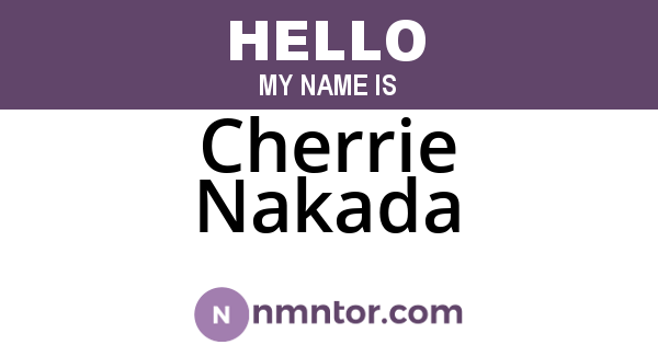 Cherrie Nakada