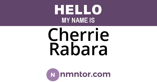 Cherrie Rabara