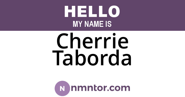 Cherrie Taborda