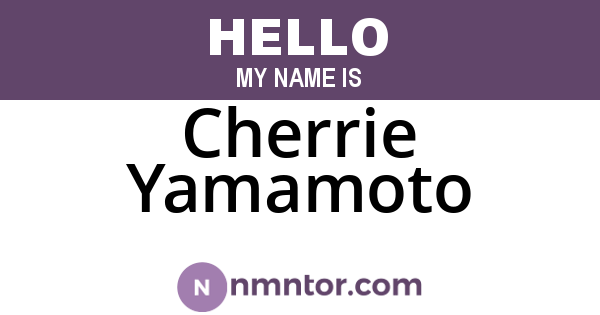 Cherrie Yamamoto
