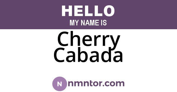 Cherry Cabada