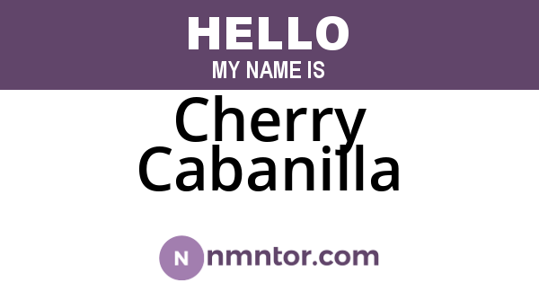 Cherry Cabanilla