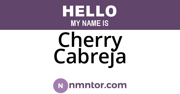 Cherry Cabreja