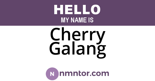 Cherry Galang