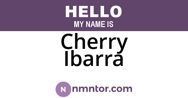 Cherry Ibarra