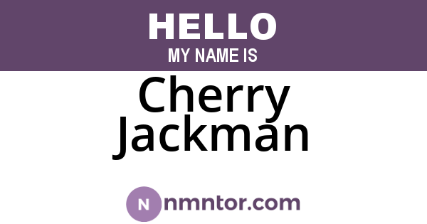 Cherry Jackman