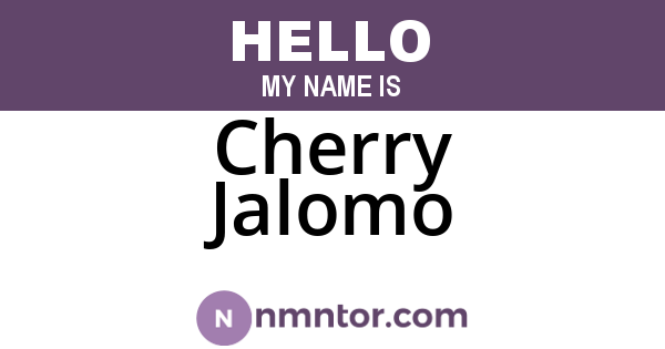 Cherry Jalomo