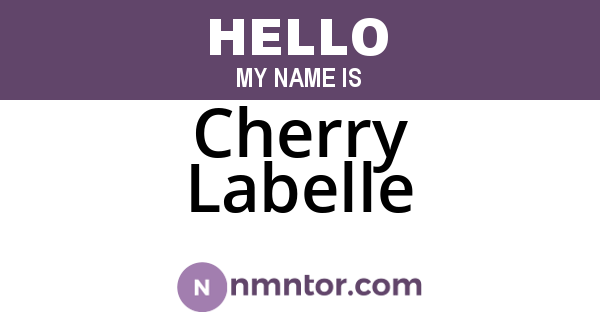 Cherry Labelle