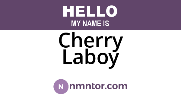 Cherry Laboy