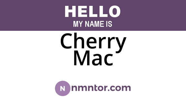 Cherry Mac