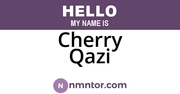Cherry Qazi