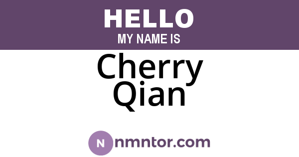 Cherry Qian