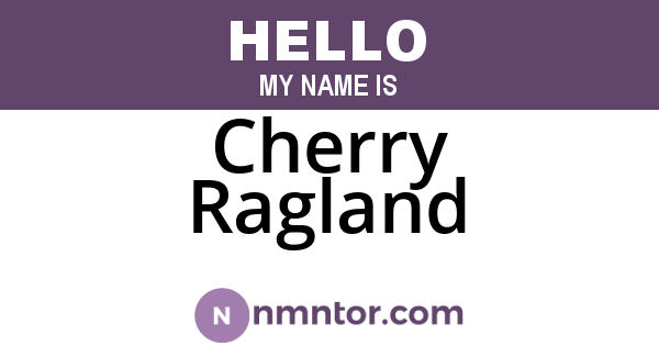 Cherry Ragland