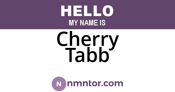 Cherry Tabb