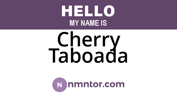 Cherry Taboada