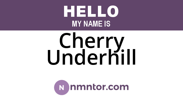 Cherry Underhill