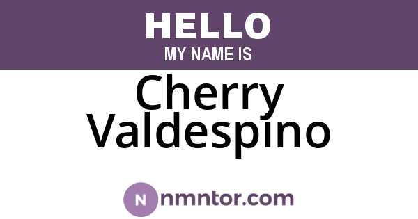 Cherry Valdespino