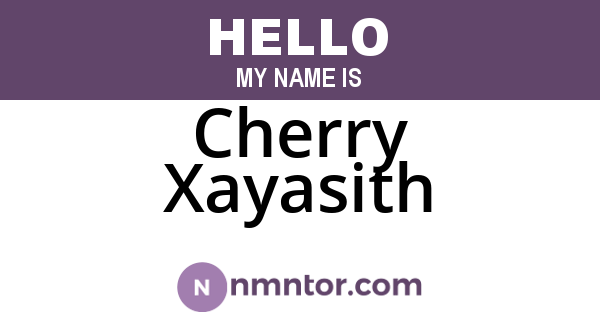 Cherry Xayasith