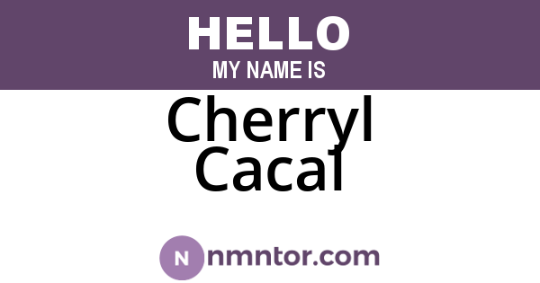 Cherryl Cacal