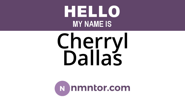 Cherryl Dallas
