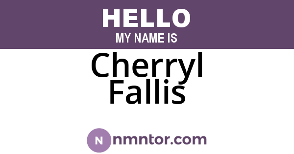 Cherryl Fallis