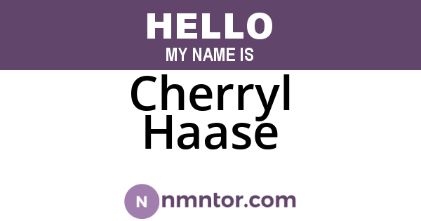 Cherryl Haase