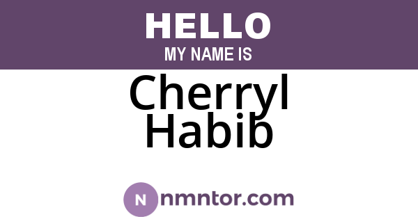 Cherryl Habib