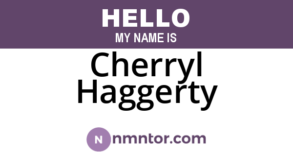 Cherryl Haggerty