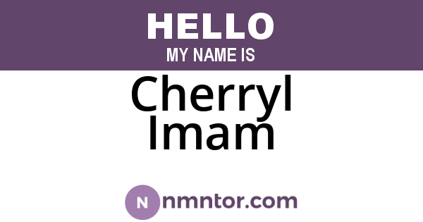 Cherryl Imam