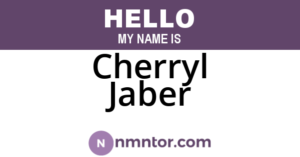 Cherryl Jaber