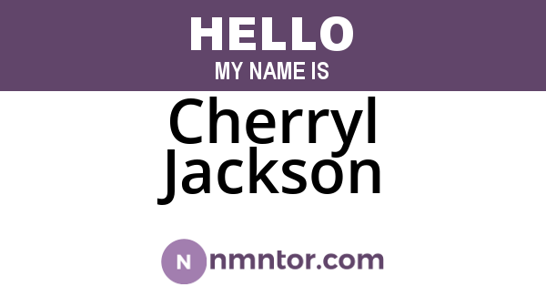 Cherryl Jackson