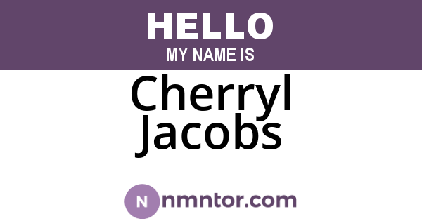 Cherryl Jacobs