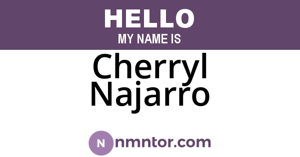 Cherryl Najarro