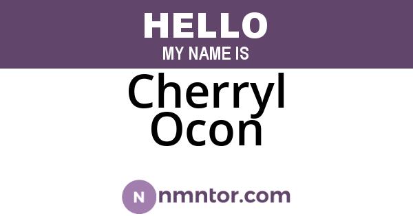 Cherryl Ocon