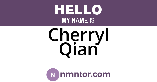 Cherryl Qian