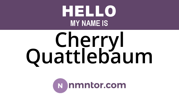 Cherryl Quattlebaum