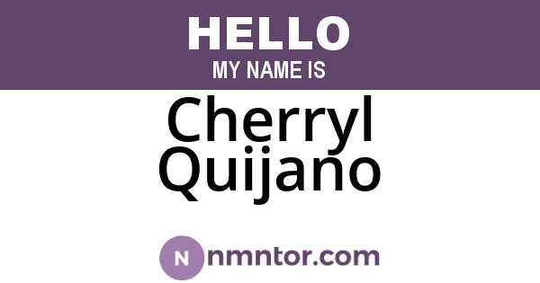 Cherryl Quijano