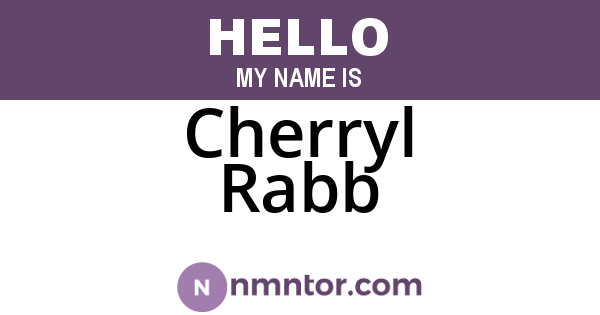 Cherryl Rabb