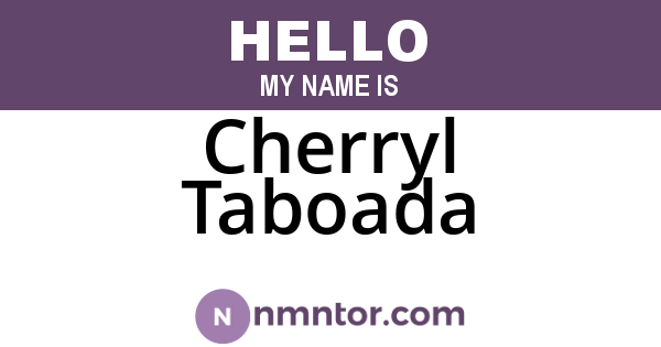 Cherryl Taboada