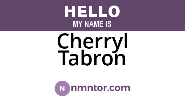 Cherryl Tabron