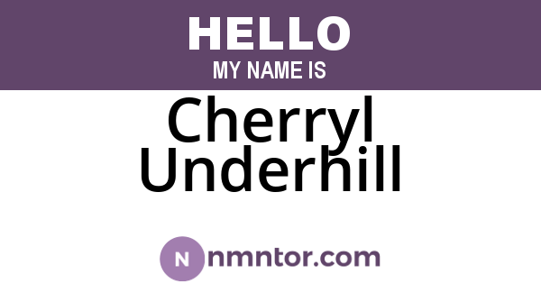 Cherryl Underhill