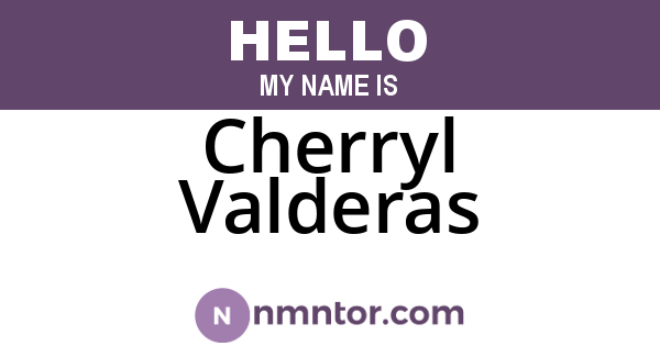 Cherryl Valderas